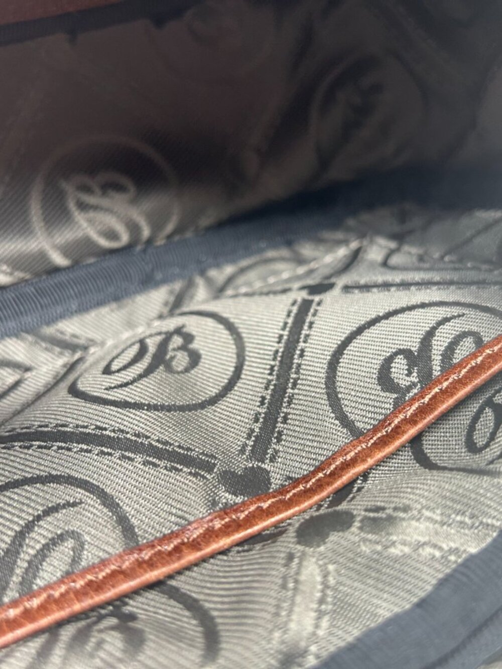 BRIGHTON Ferrara Dominique Leather Crossbody Camera Bag Whiskey Patchwork $295 - Picture 13 of 13